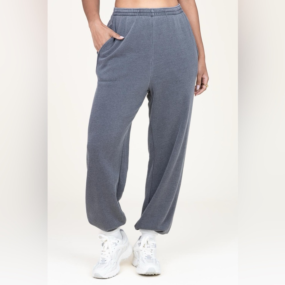 American Vintage Washed Soft Jogger Pockets Grey Sweatpants Women’s Small